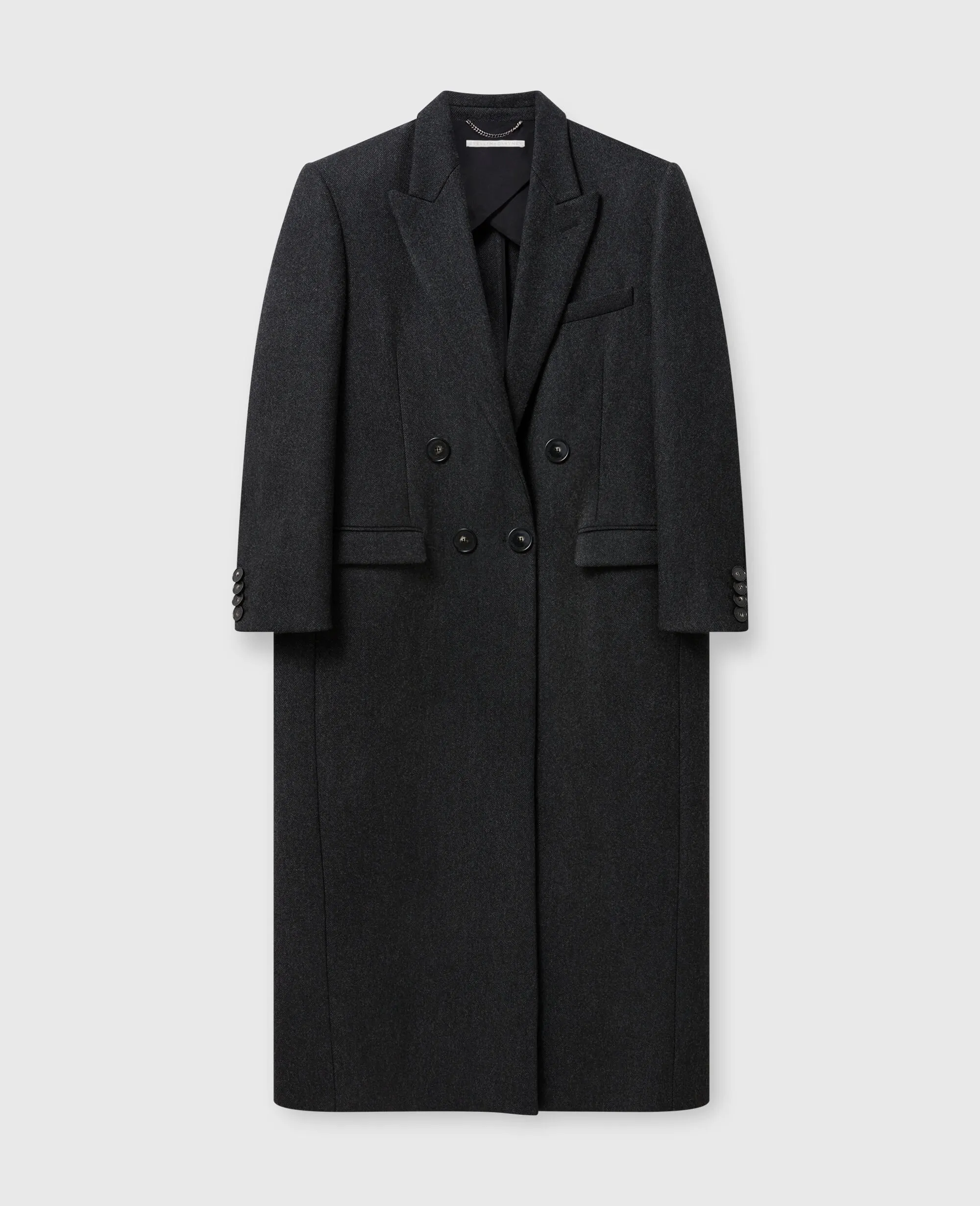 Double Breasted Wool Long Coat