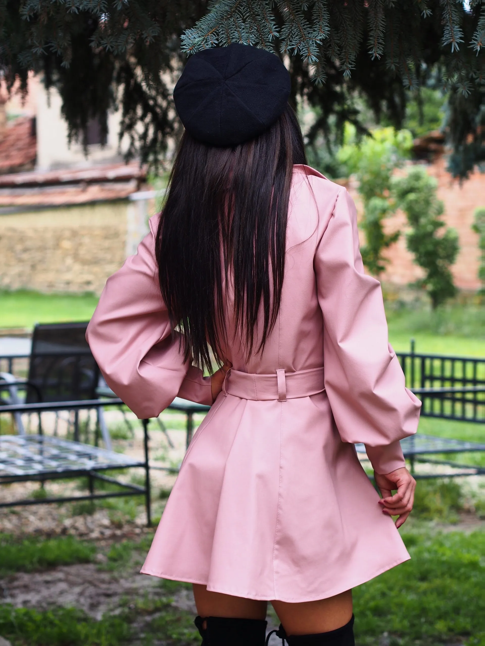 Extravaant Pink Jacket,Black Asymmetric jacket,Avangarde women coat,Pink Asymmetric coat,Extravagant Pink coat women,Gothic Jack