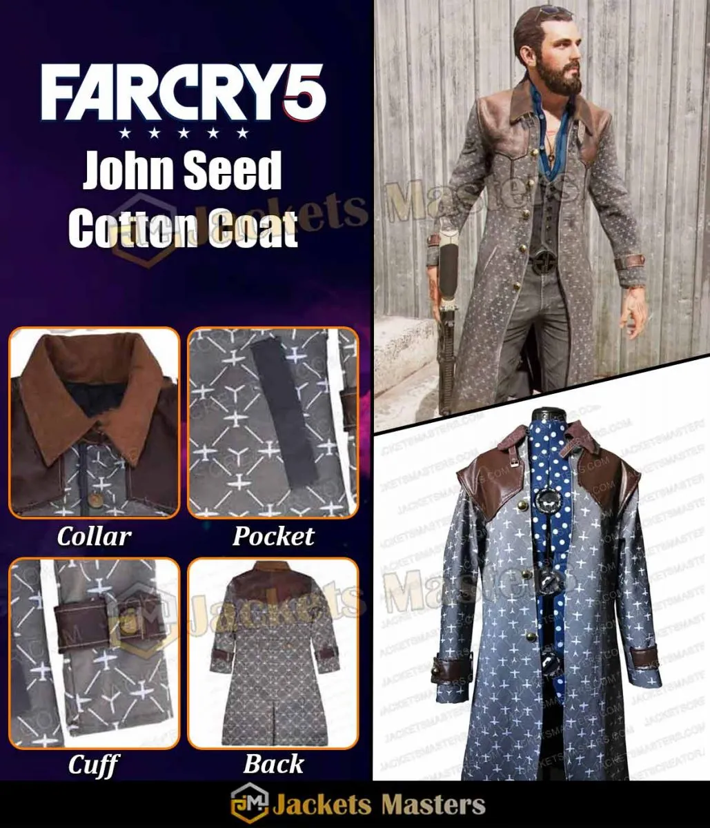 John Seed Far Cry 5 Grey Coat