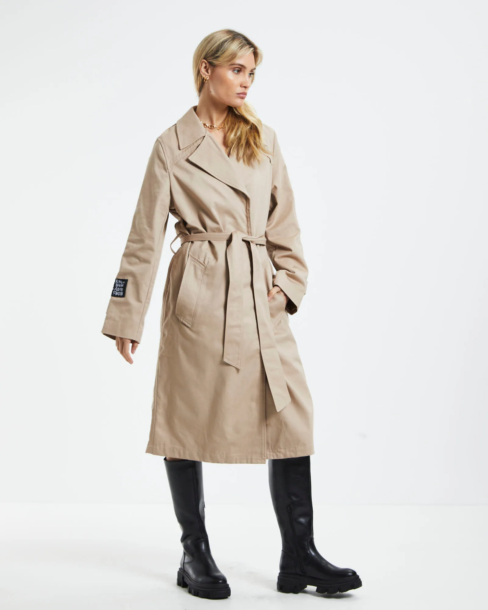 Ksubi Theory Trench Coat Tan