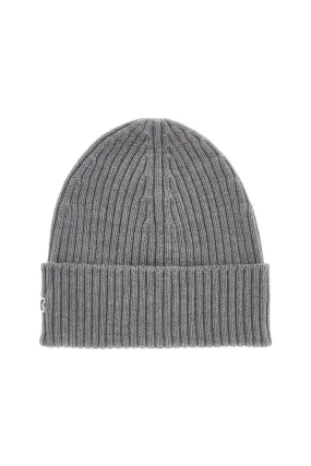 Lacoste Wool Beanie Hat   Grey