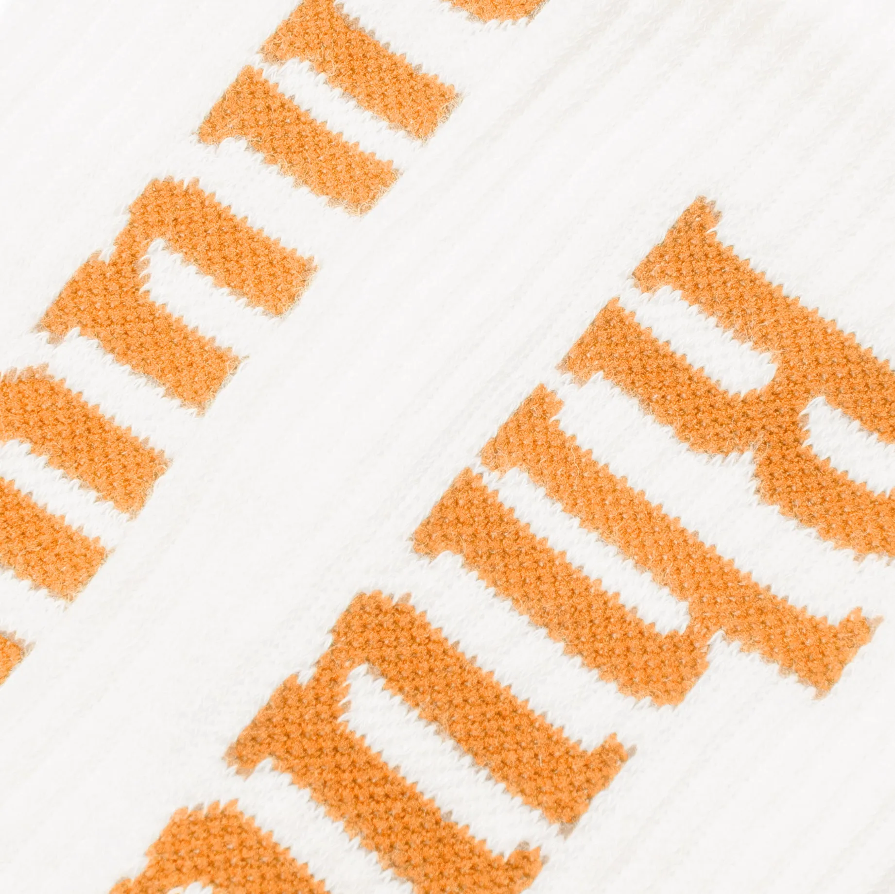 Logo Sock - White/Mustard