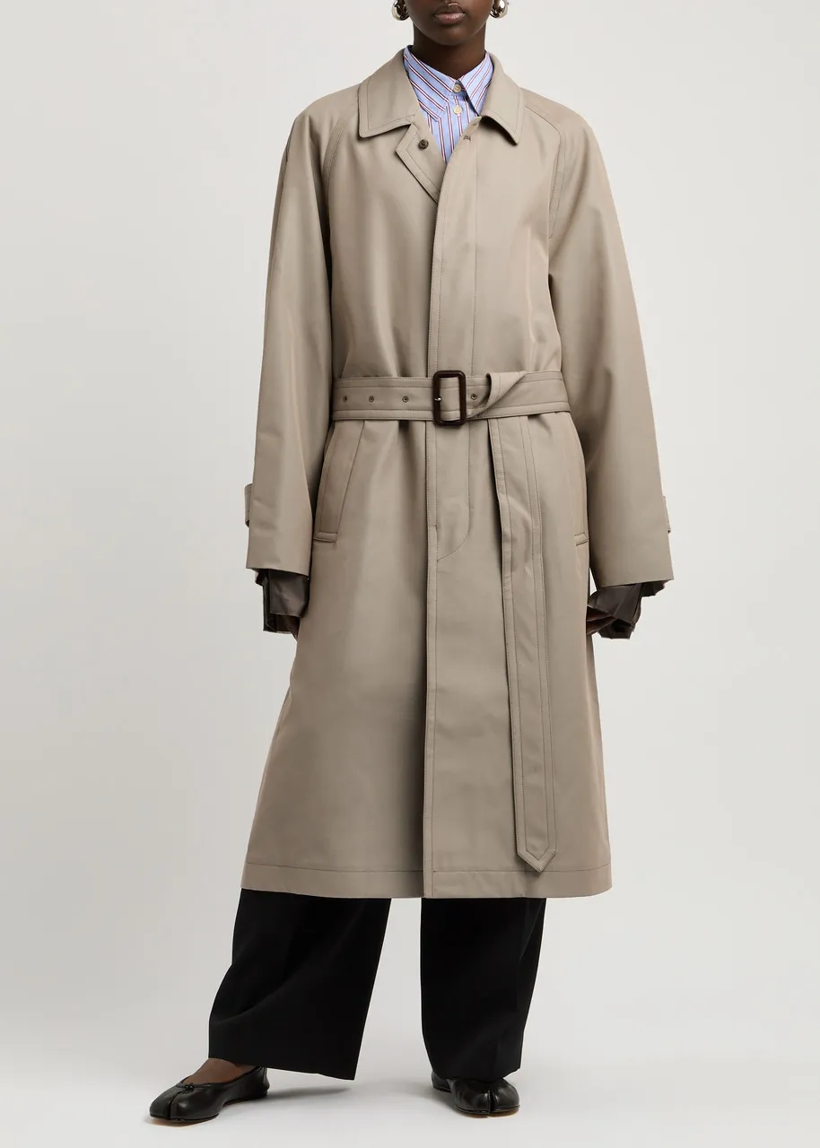 MAISON MARGIELA Belted cotton-blend trench coat  -                         -                     -                