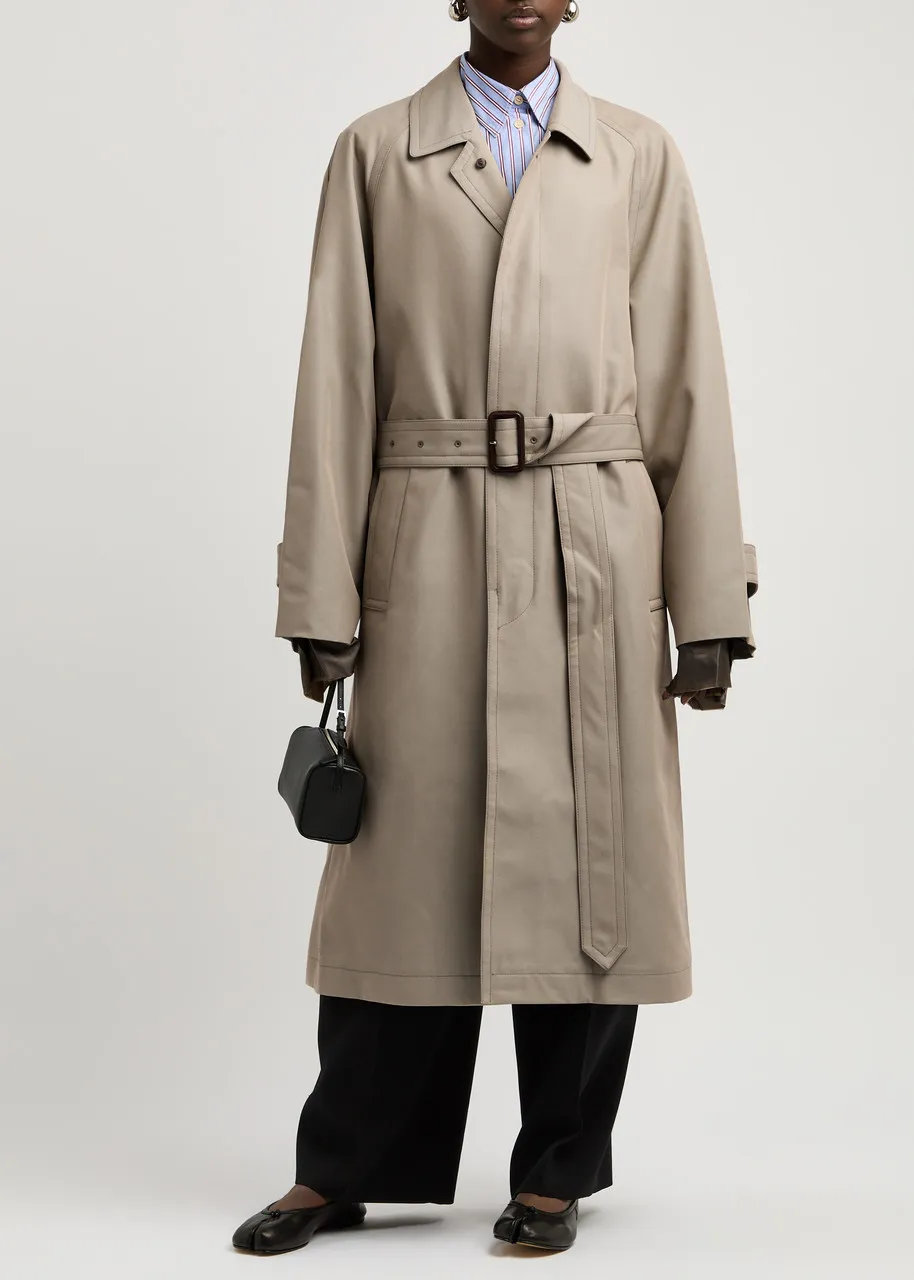 MAISON MARGIELA Belted cotton-blend trench coat  -                         -                     -                