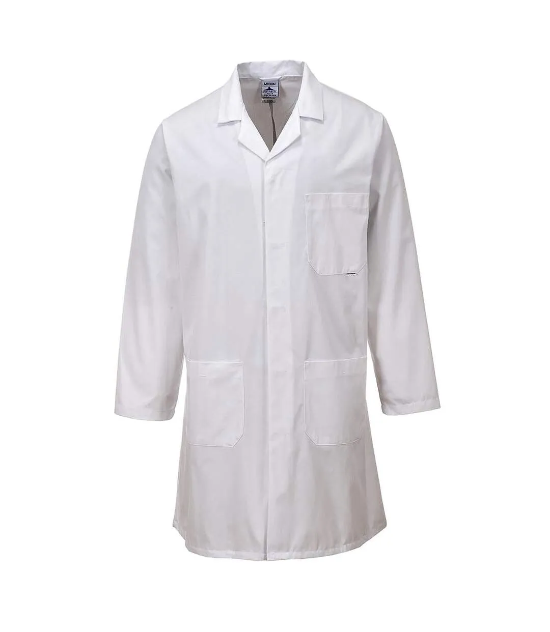 Mens lab coat white Portwest