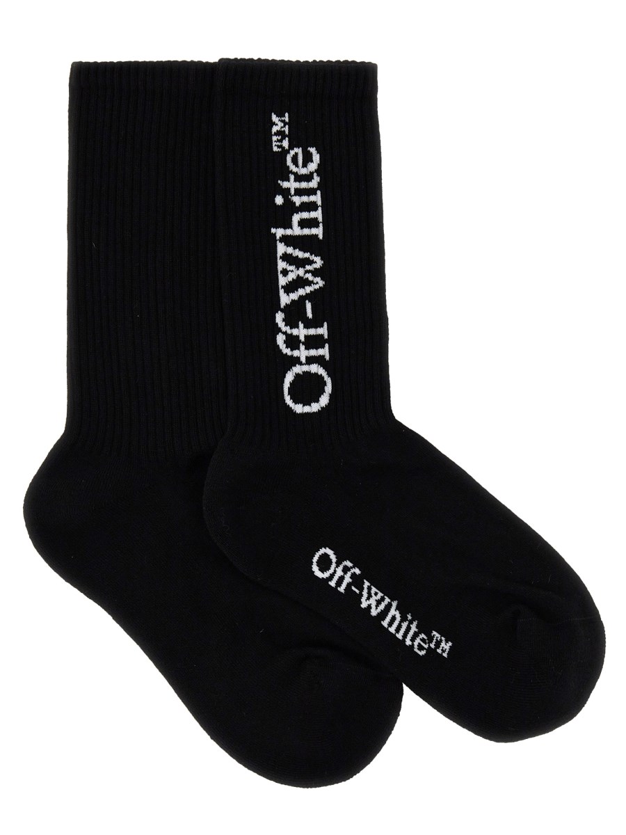 OFF-WHITE    SOCK WITH LOGO