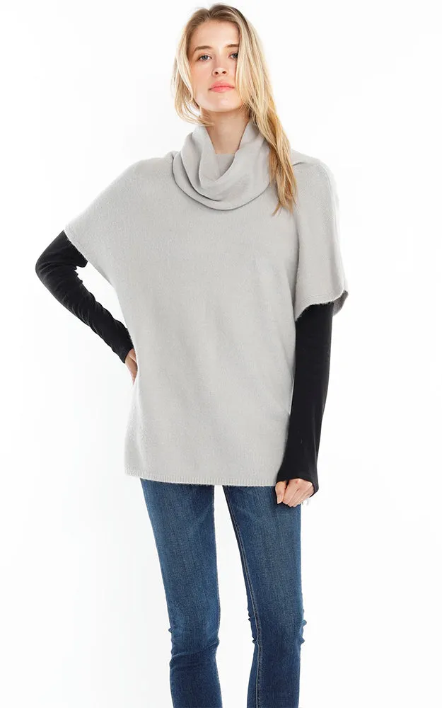 SM951 Basic Turtleneck Poncho