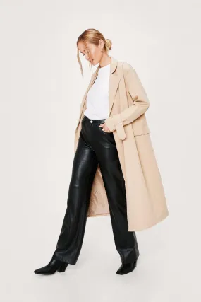 Statement Shoulder Belted Trench Coat