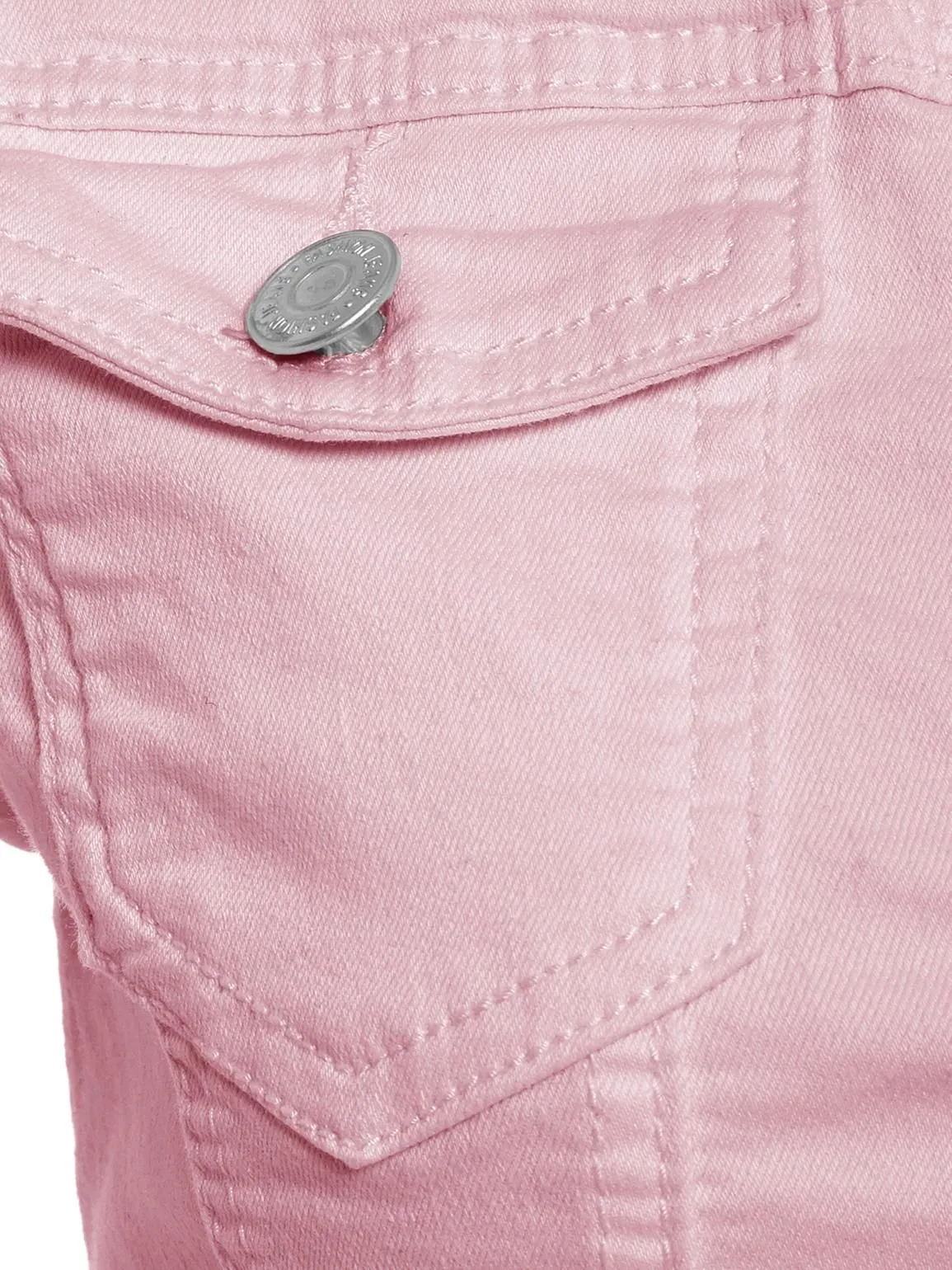 Stretch Twill Denim Jacket, Pink, UK Sizes 6 to 14