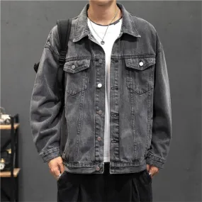 Xituodai Denim Jacket Men Fashion Hole Retro Motorcyle Basic Coat Men Streetwear Bomber Denim Jacket Cowboy Men's Jacket Casual 